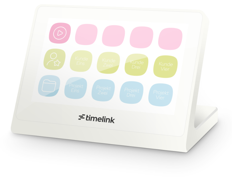 Illustration des timelink Panels in der Farbvariante weiß.